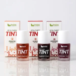 Trio Lip and Cheek Tint Bundle | Scarlet Glow, Bunrgundy Glow, Peach Perfect